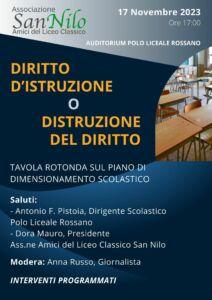 Diritto d'istruzione o Distruzione del diritto